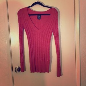 Pink American eagle sweater